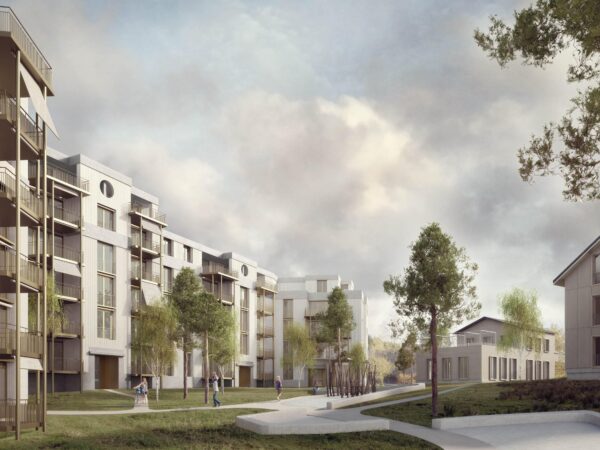 Aussenvisualisierung mit Park Studienauftrag Eggenhof Luzern